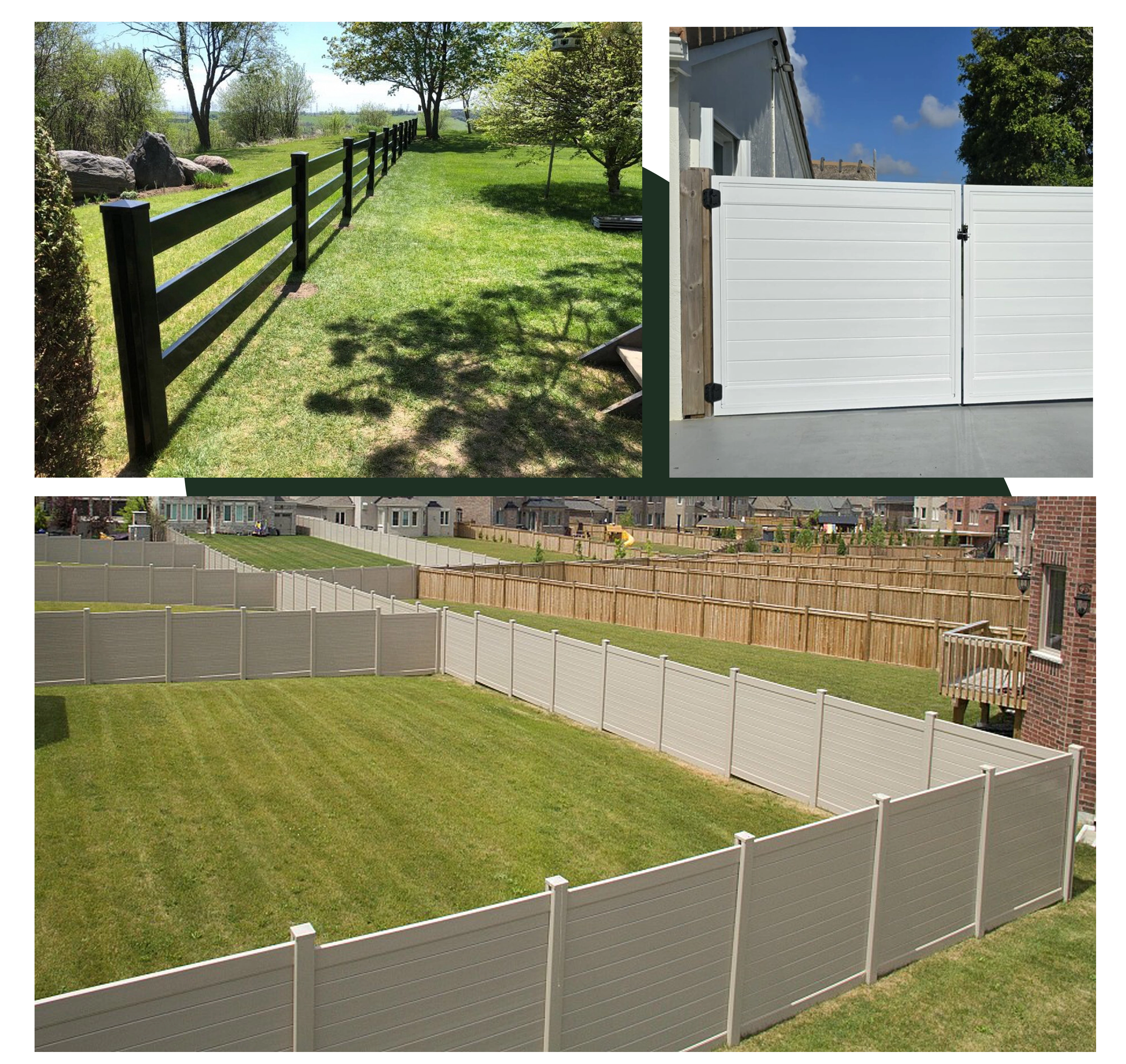 Elite PVC installation crew building a custom PVC fence in Southeast Florida