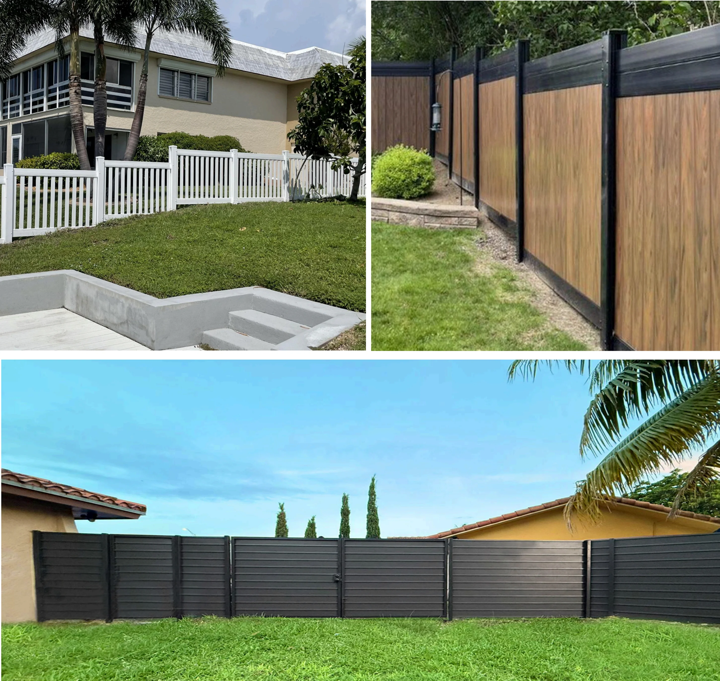 Custom vinyl fence installations across Southeast Florida - Elite PVC