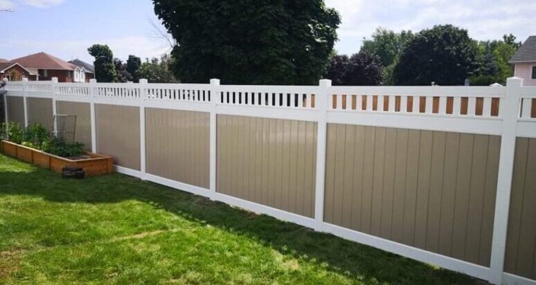 PVC Fence with topper