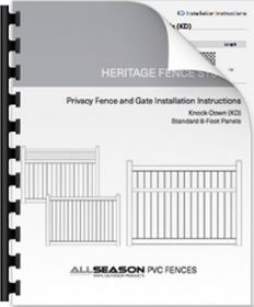 Vinyl Privacy Fence Installation Information